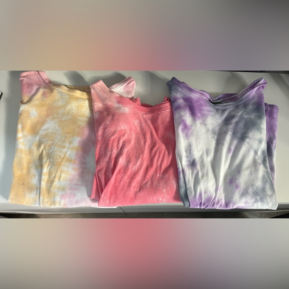 Set of 3 Tie Dye Shirts